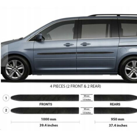 Honda ODYSSEY 2005-2010 Finiture portiere laterali NERE (1/5)