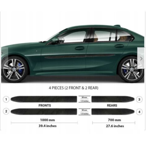 BMW 3 2019-2022 - Finiture portiere laterali NERE (1/5)