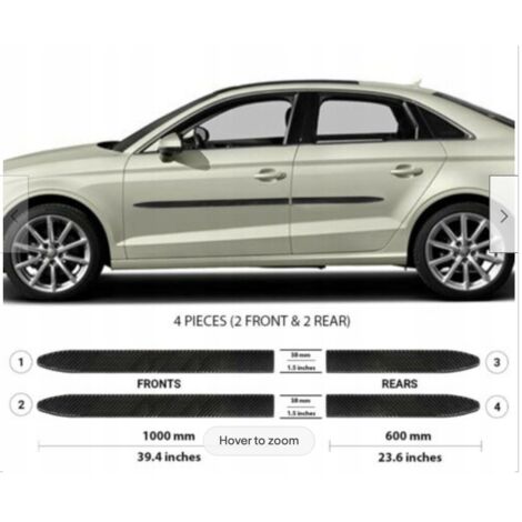 Audi A3 2014+ Berlina Finiture portiere laterali NERE (1/5)