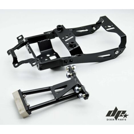 Portapacchi posteriore in acciaio Kawasaki ZX6R 636 (2019-2025) Titanium Stunt (1/5)