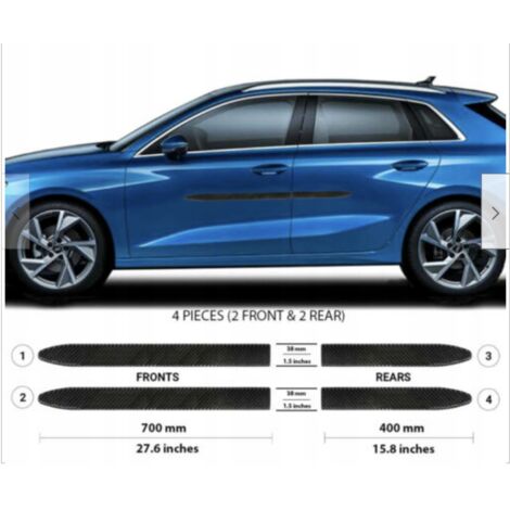 Finiture portiere laterali NERE Audi A3 2021+ (1/5)