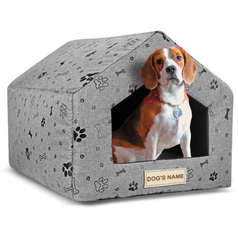 Cuccia personalizzata per cani, cuccia, 50x40 cm, H=38 cm, zampe nere