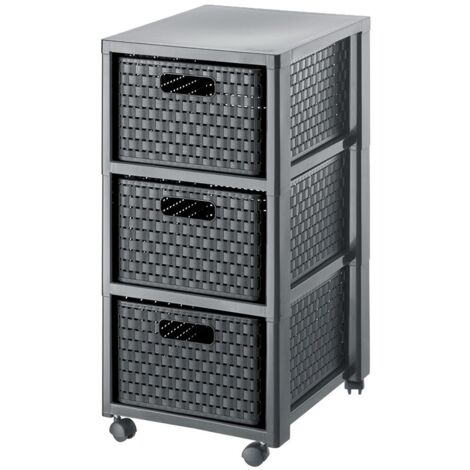 Cassettiera di design Rotho Country Libreria 71.2x37.5x32.5cm/3cassetti A4/Antracite [1165408853] (1/5)