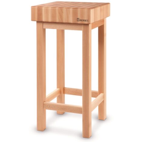 Ceppo da macellaio in legno di faggio 50x40x85 mm - Hendi 505694