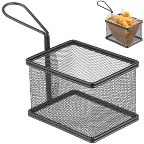 HENDI Cestino Da Tavolo Con Coperchio A Bilico – 1,2 Litri, In Metallo Verniciato A Polvere, Diametro 12 Cm X Altezza 16,5 Cm, Colore Nero