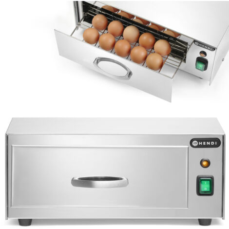 Faretto sterilizzatore per uova in acciaio inox, 10 posti - Hendi 281253