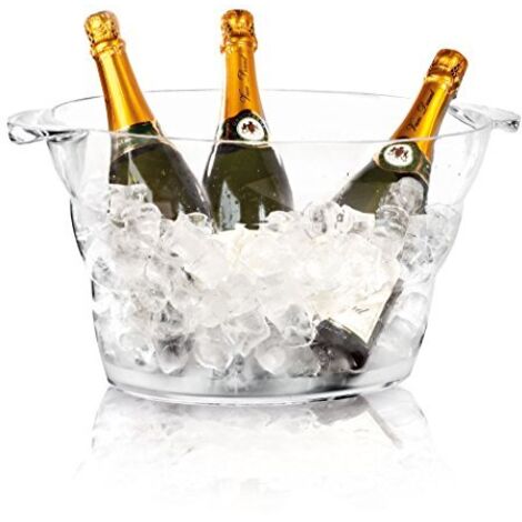 Ciotola ovale in plastica per champagne o punch SAN 47x29x23cm - Hendi 593165 (1/3)