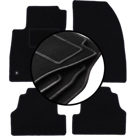 Tappetini Auto Anteriori In Velluto Per Opel Combo C (2001-2011) - 2 Pezzi - Su Misura Con Rinforzo - 2