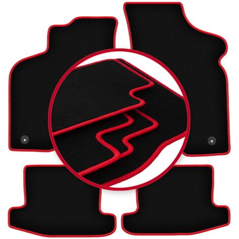 Tappetini auto CARLUX-RED per: Volkswagen Lupo hatchback (1997-2005)
