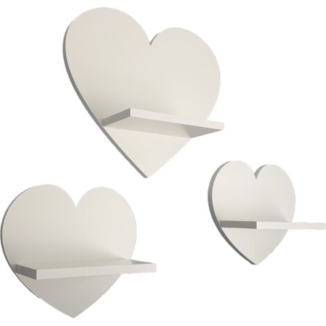 Mensole a forma di cuore, set da 3 - Prestige (1/5)
