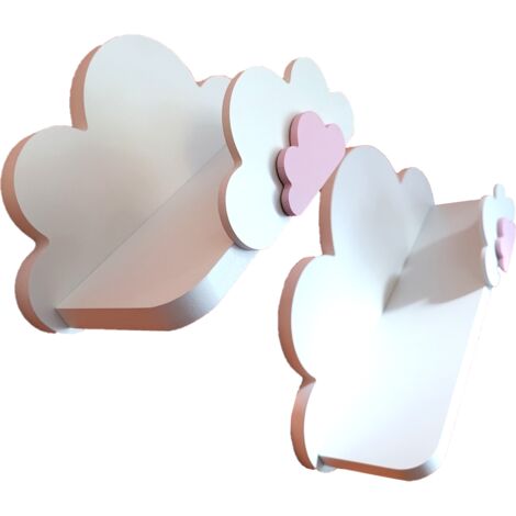 Mensole Cloud, set da 3, FISIA-Prestige, piani arrotondati (1/5)