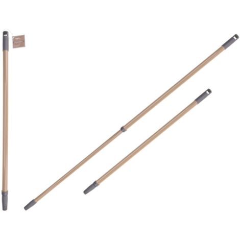 Manico telescopico universale 122 cm Mocha per scopa spazzola grigio-beige con passante per appendere