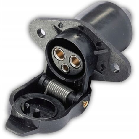 PRESA ELETTRICA A 3 POLI PER RIMORCHI ROULOTTE PRESA DI CORRENTE PORTATILE