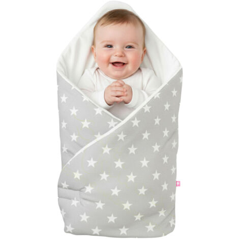 Fascia porta bebè 75x75cm - stelle grigie (1/5)