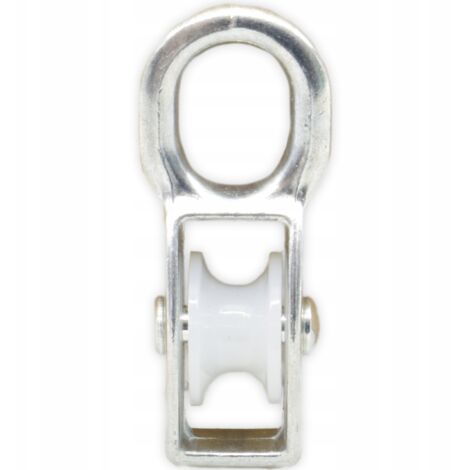 BOZZELLO SINGOLO, ZINCATO, 150 KG, EDILIZIA, NAUTICA, PER CAVI DA 9 MM