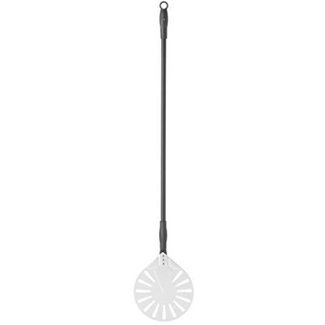 Pala per pizza con fori e manico scorrevole, alluminio, tonda, diametro. 230 mm di lunghezza 1200 mm - Hendi 617168 (1/3)