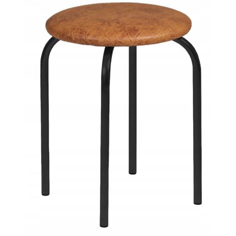 Sgabello sedia in noce nero con struttura in metallo per sala da pranzo LOFT Furnitex