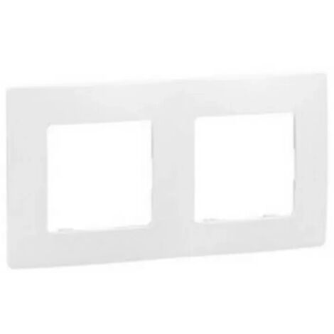 Legrand 665002 - Piastra a 2 posizioni - Bianco puro