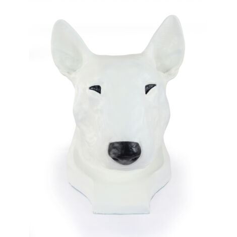 Bull Terrier, Bull Terrier I - busto di cane, grande testa di cane per il giardino, decorazione unica del soggiorno di Art-Dog