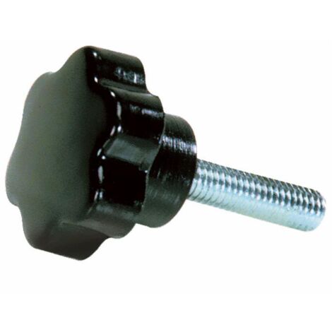 Volantino a 6 lobi Ø 70mm con perno filetto M10x25mm