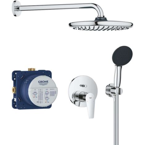 Grohe Start Edge - Set doccia da incasso, diametro 25 cm, 2 getti, cromo 25293000