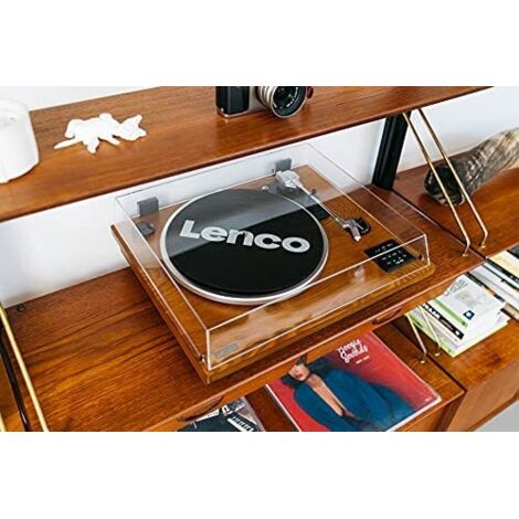 Giradischi Lenco LS-66 Con Bluetooth – Altoparlanti Integrati, Testina Audio-Technica AT3600, Trasmissione A Cinghia, 33/45 Giri, Auto-Stop - 4