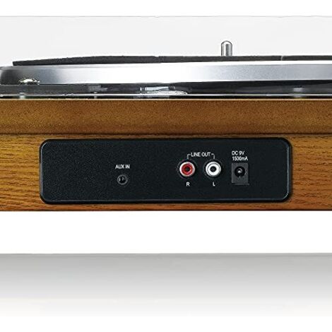 Lenco LS-66 Giradischi Con Bluetooth, Trasmissione A Cinghia, Altoparlanti Integrati E Pickup AT3600, Design Legno, 33/45 Giri