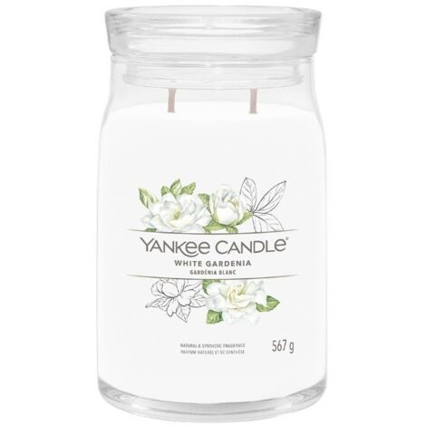 YANKEE CANDLE CANDELA GRANDE SIGNATURE WHITE GARDENIA (1/4)