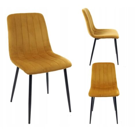 SEDIA DA PRANZO CLASSICA IMBOTTITA IN VELLUTO MODERNA FURNITEX (1/5)