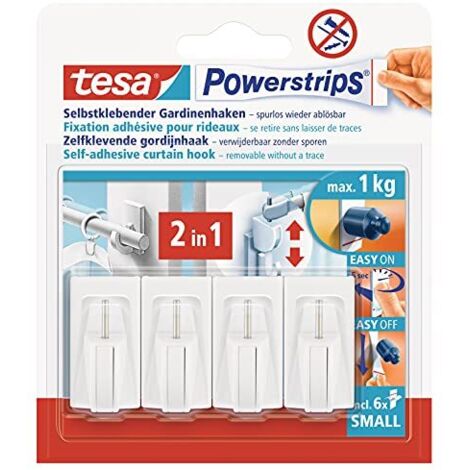 tesa POWERSTRIPS® Ganci per garda Vario Bianco Contenuto: 4 pz.