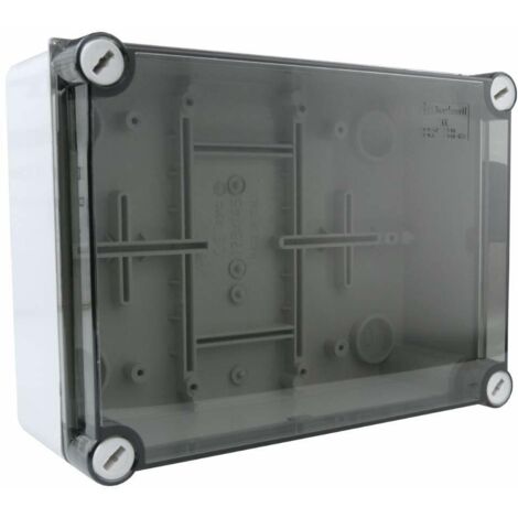 Cassetta scatola stagna 010APk ip66 240x190x90 marlanvil coperchio trasparente
