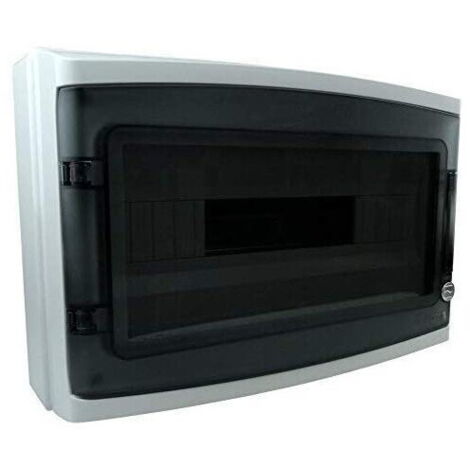 Centralino esterno quadretto elettrico da parete 18 moduli ip65 sportello 94018