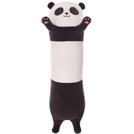 CUSCINO DI PELUCHE PANDA CUDDLY 50 CM - MASCOTTE LUNGO PER DORMIRE E COCCOLARE (1/2)