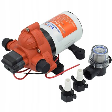 POMPA ACQUA 12V PRESSIONE AUTOADESCANTE CAMPER FOODTRUCK YACHT 10L