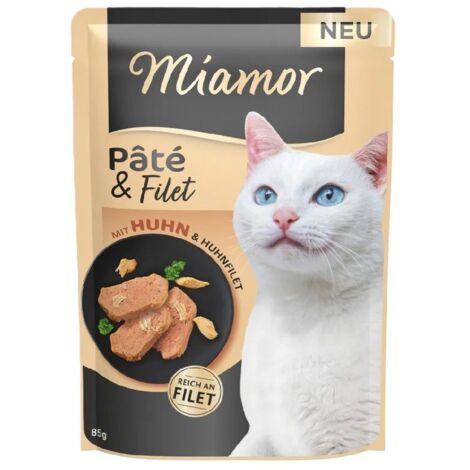 Miamor Paté e Filetto Sacchetto per gatti 85g - Pollo 85g