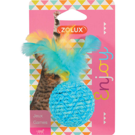 GIOCO GATTO ELASTICO PALLINE COLORI ASSORTITI