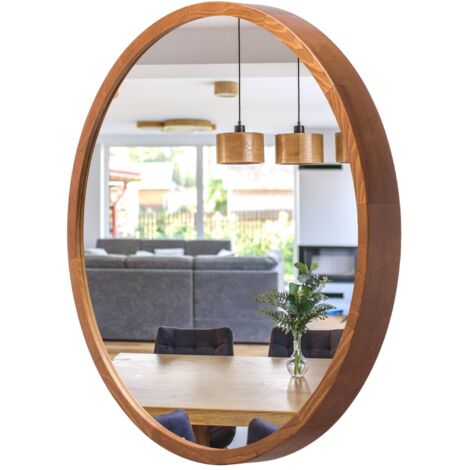 Specchio da parete per bagno LEJA rotondo 475 RUSTIKAL per l'ingresso o il soggiorno ELEGANTE