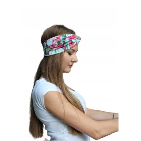 Elegante fascia per capelli da donna 184 in cotone - sagomata per la primavera e l'estate