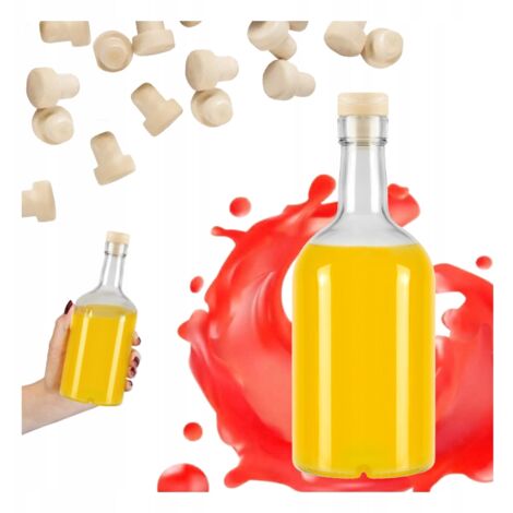 Bottiglia di vetro unica BLANKA 500ml Elegante per liquori Vino Succo 0.5l (1/5)