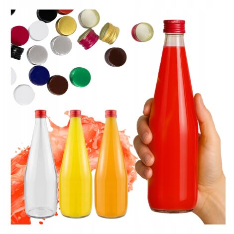 5x KROPLA Bottiglia 700ML per SUCCO LIQUORE VODKA BOTTIGLIE DI VETRO PER SCIROPPO (1/5)