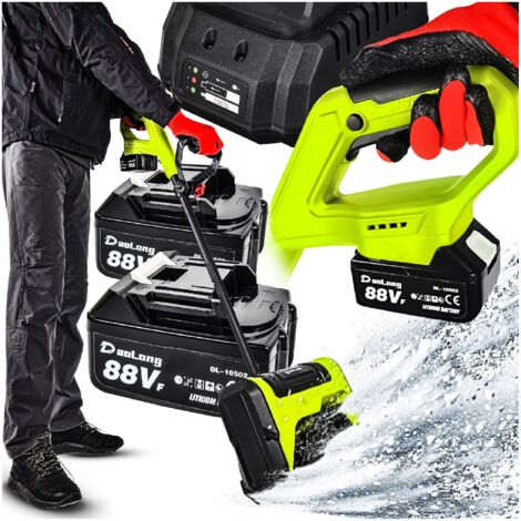 SPAZZANEVE ELETTRICO A BATTERIA + 2 BATTERIE 21V 600W