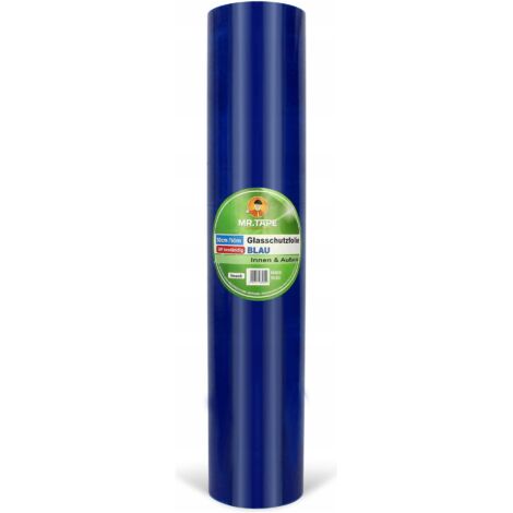 Pellicola protettiva autoadesiva per finestre UV blu da 50 cm/50 m, 90 giorni