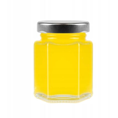 Barattolo di vetro ESAGONALE da 110 ml per spezie e miele