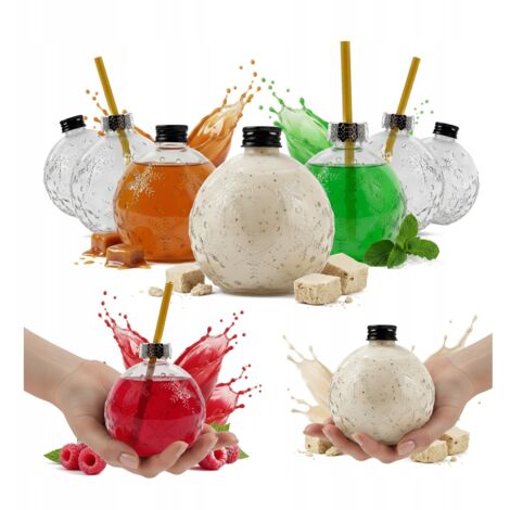 24 bottiglie di vetro ALKOBOMBKA con STRISCIA 400ml Alcol REGALO DI NATALE (1/5)