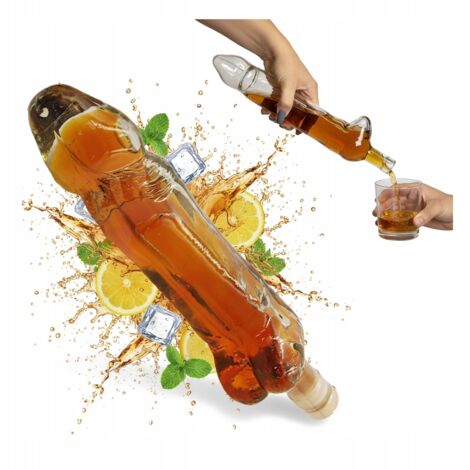 EROS Bottiglia di vetro 500ml Caraffa regalo Gadget divertente per liquori (1/5)