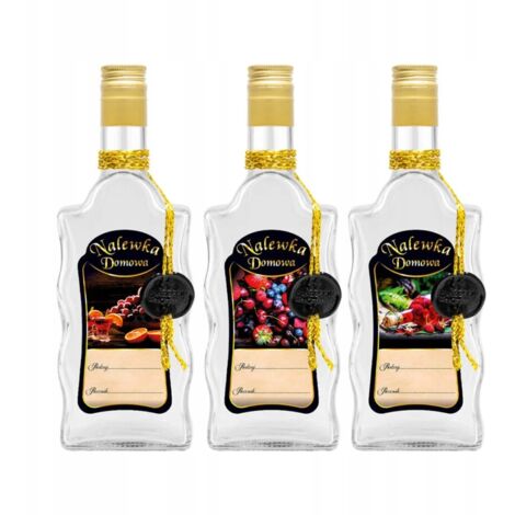 Bottiglia decorata con un'onda 500ML PREMIUM HOME LIQUEUR