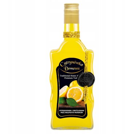 Bottiglia decorata con un'onda 500ml VERDURA AL LIMONE FATTA IN CASA (1/5)