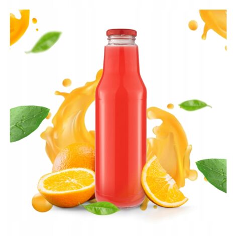 Bottiglia KUBUŚ per succo, sciroppo 750ml + TAPPO BOTTIGLIA IN VETRO 0,75l (1/5)
