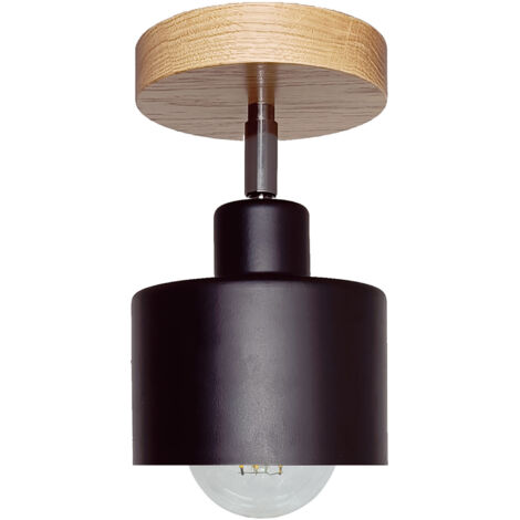 Lampada da soffitto a sospensione in legno regolabile DIANA OAK 1x paralume STYLISH (1/5)