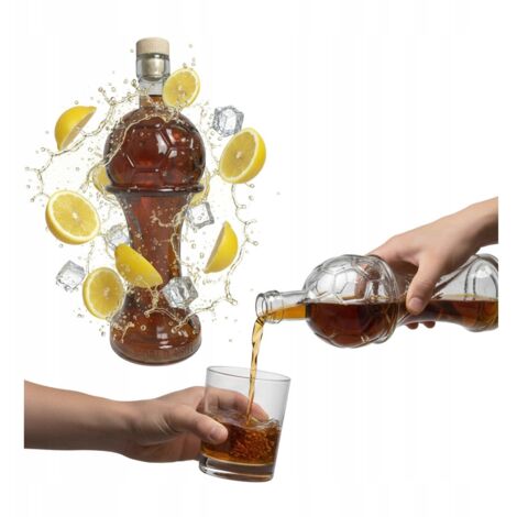 PIŁKA LEGEND Bottiglia di vetro 500ml Caraffa Tazza Regalo Tinture Sciroppo (1/5)